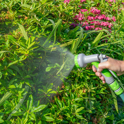 Hose Gun Water Sprayer Multi Pattern Adjustable (Lime/Grey)