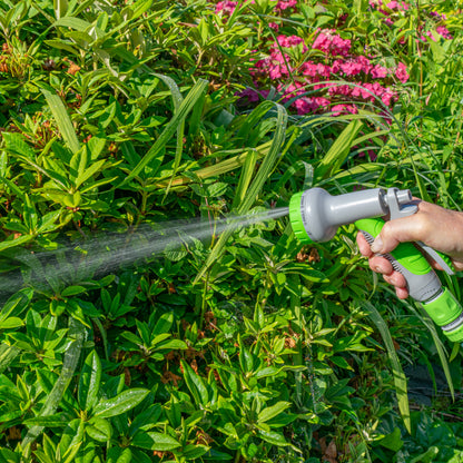 Hose Gun Water Sprayer Multi Pattern Adjustable (Lime/Grey)