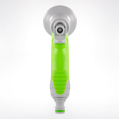 Hose Gun Water Sprayer Multi Pattern Adjustable (Lime/Grey)