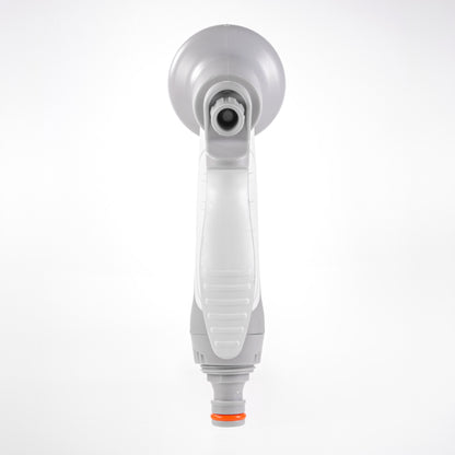 Hose Gun Water Sprayer Multi Pattern Adjustable (White/Grey)
