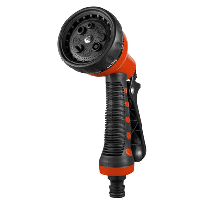 Cost Wise Orange 8-Pattern Hose Spray Gun with Trigger Lock