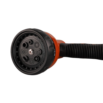 Cost Wise Orange 8-Pattern Hose Spray Gun with Trigger Lock