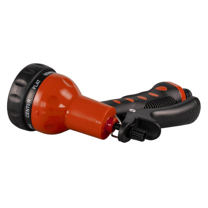 Cost Wise Orange 8-Pattern Hose Spray Gun with Trigger Lock