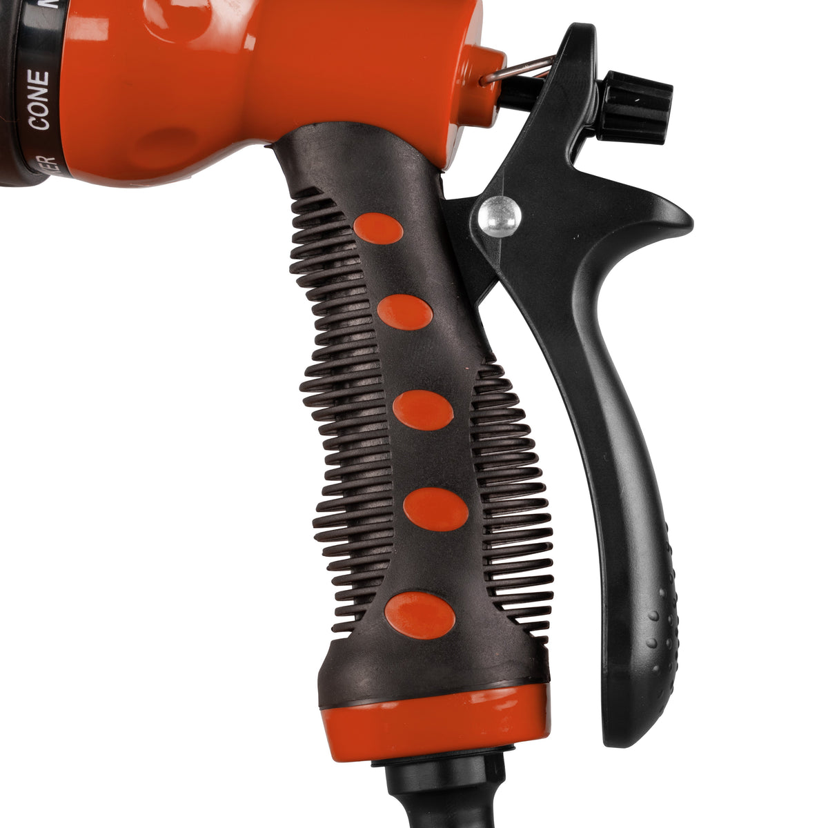 Cost Wise Orange 8-Pattern Hose Spray Gun with Trigger Lock