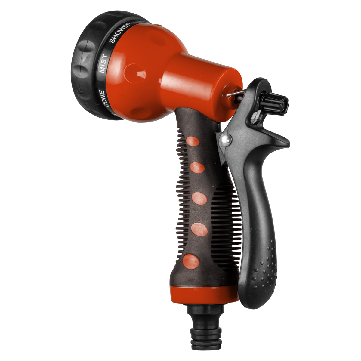 Cost Wise Orange 8-Pattern Hose Spray Gun with Trigger Lock