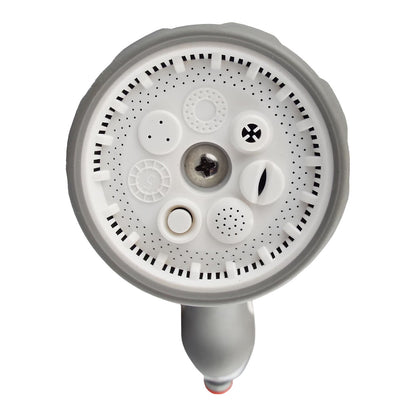 Hose Gun Metal Water Sprayer Slide Trigger (White/Grey)