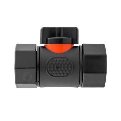 Water Butt Connector 3/4" BSP with Valve and Click-Lock Connector Blue