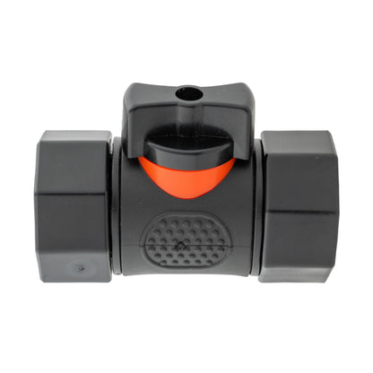 Water Butt Connector 3/4" BSP with Valve and Click-Lock Connector Blue