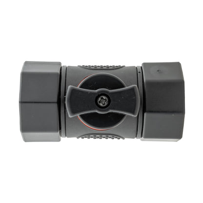 Water Butt Connector 3/4" BSP with Valve and Click-Lock Connector Blue