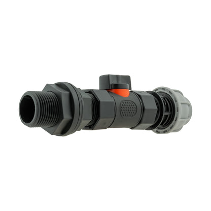 Water-Butt Connector & Valve – 20mm MDPE Outlet