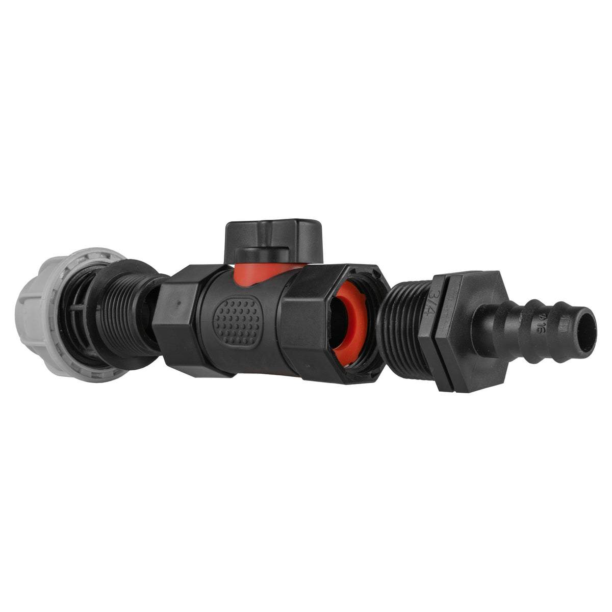 20mm MDPE Connector & Valve – 16mm Irrigation Barb