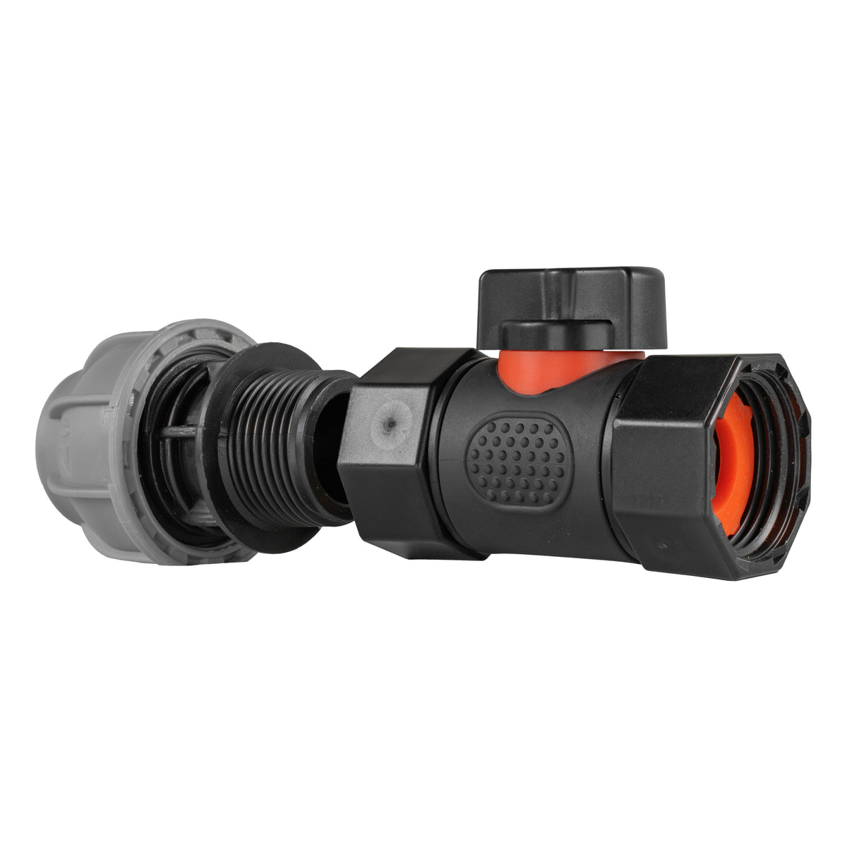 20mm MDPE Connector & Valve – ¾″ BSP Female Outlet