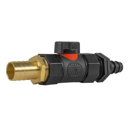 Inline Valve Kit – 16mm Irrigation Barb to 19mm Brass Barb