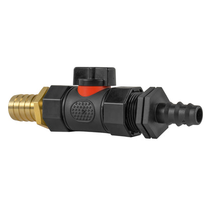 Inline Valve Kit – 16mm Irrigation Barb to 19mm Brass Barb