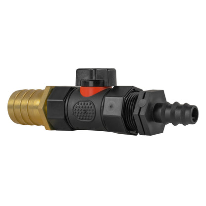 Inline Valve Kit – 16mm Irrigation Barb to 25mm Brass Barb