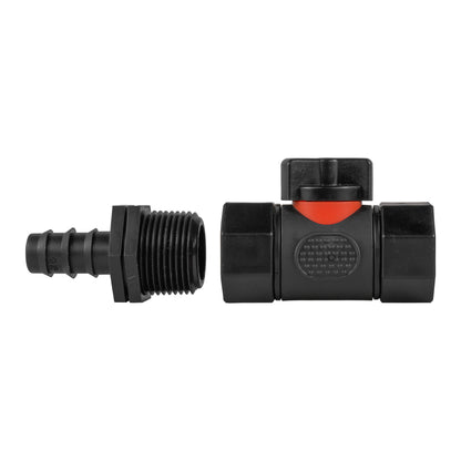 Inline Valve Kit – 16mm Irrigation Barb to ¾″ BSP Female Outlet