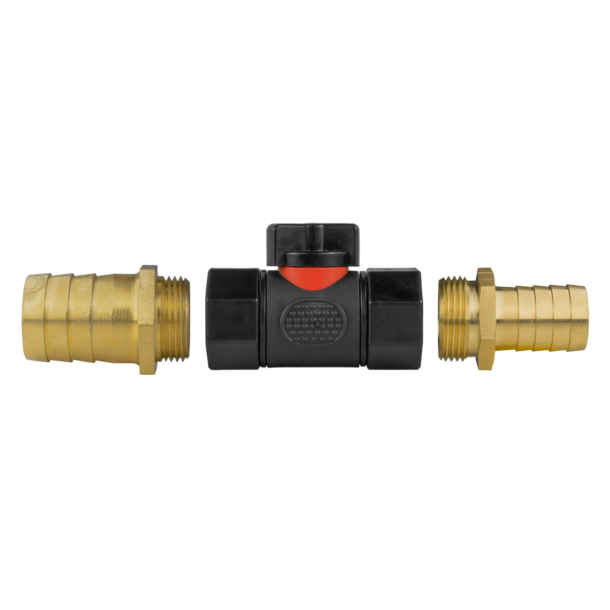 Inline Valve Kit – 19mm Brass Barb to 25mm Brass Barb