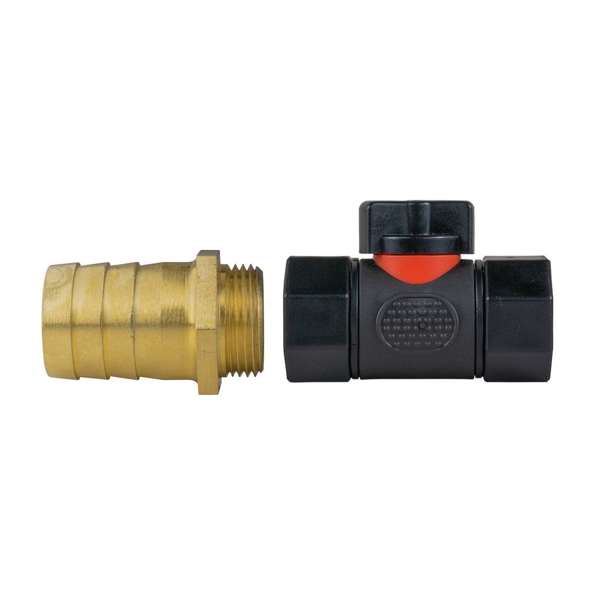 Inline Valve Kit – 25mm Brass Barb to ¾″ BSP Female Outlet
