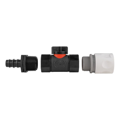 White Line Female Quick Coupling & Valve – 16mm Irrigation Barb