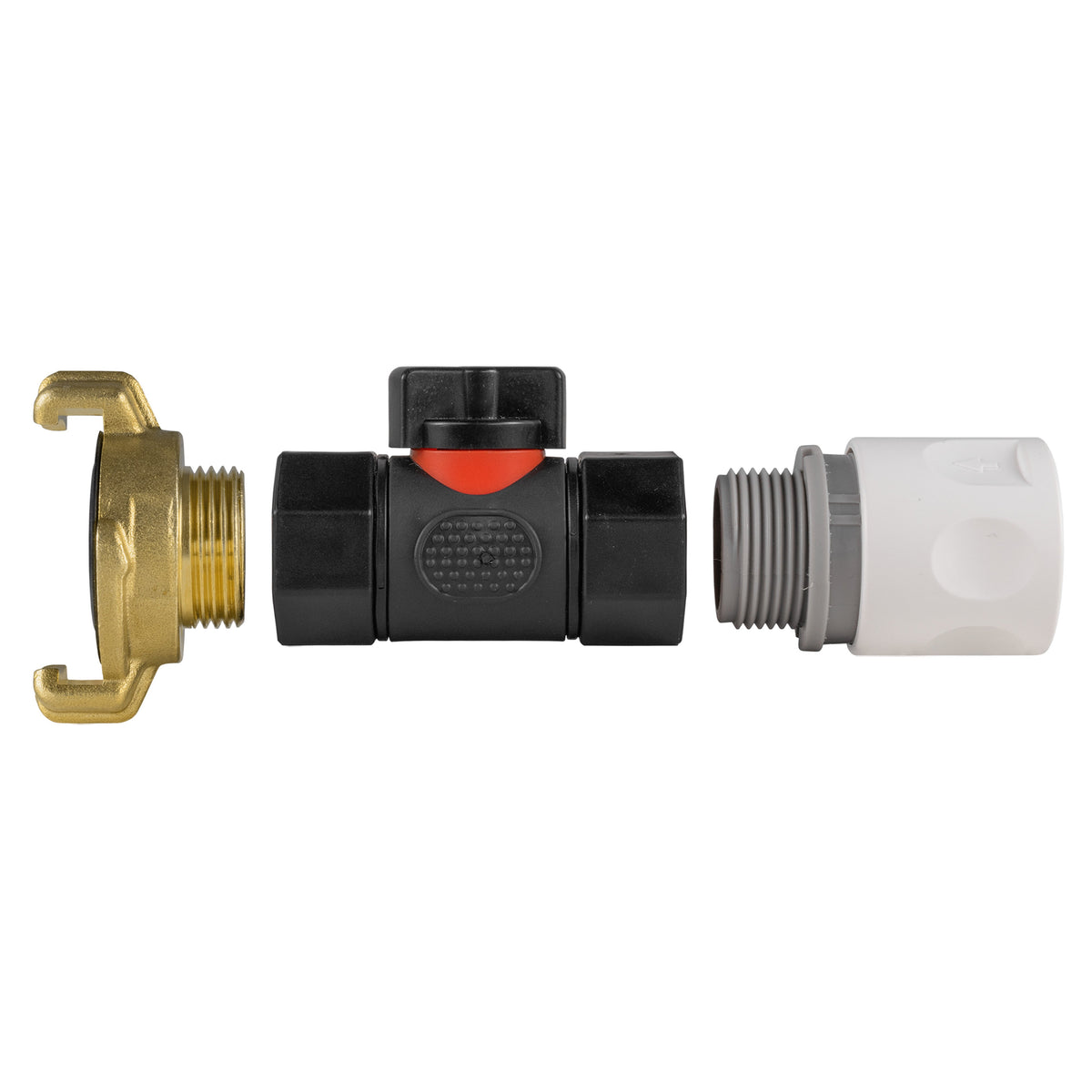 White Line Female Quick Coupling & Valve – Claw Coupling
