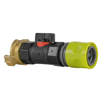 Lime Female Quick Coupling & Valve – Claw Coupling