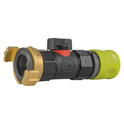 Lime Female Quick Coupling & Valve – Claw Coupling