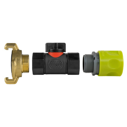 Lime Female Quick Coupling & Valve – Claw Coupling