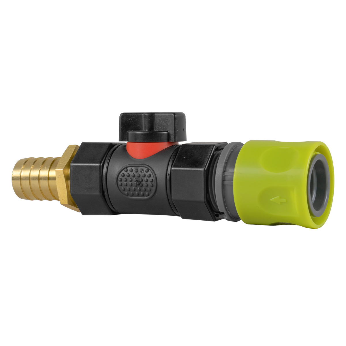 Lime Female Quick Coupling & Valve – 19mm Brass Barb