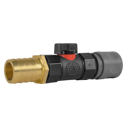 Lime Female Quick Coupling & Valve – 25mm Brass Barb