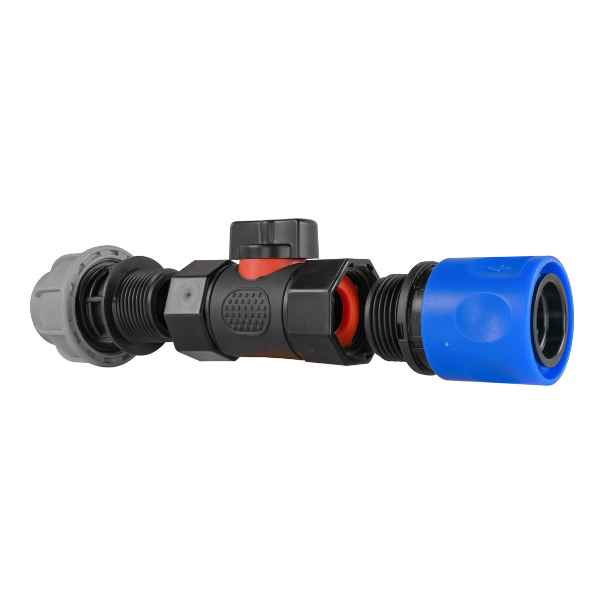 Blue Female Quick Coupling & Valve – 20mm MDPE Connector