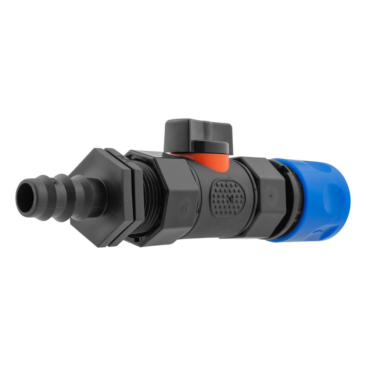 Blue Female Quick Coupling & Valve – 16mm Irrigation Barb