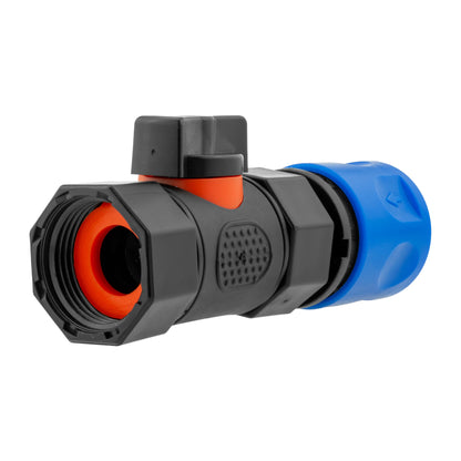 Blue Female Quick Coupling & Valve – ¾″ BSP Female Outlet