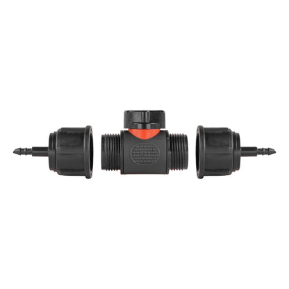 In-Line BSPM Valve with 2 x 4mm Barb Micro Connectors