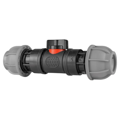 20mm MDPE Straight Connectors with In-Line Valve