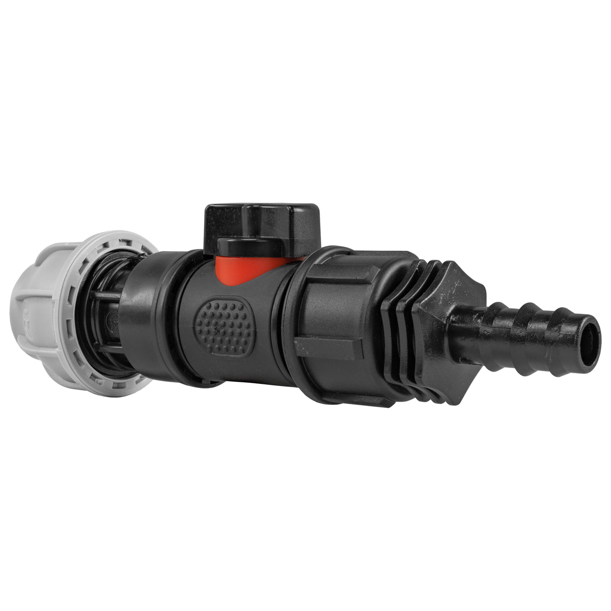 Inline Valve Kit – 20mm MDPE Connector to 16mm Irrigation Barb