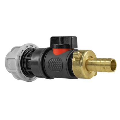 Inline Valve Kit – 20mm MDPE Connector to 13mm Brass Barb