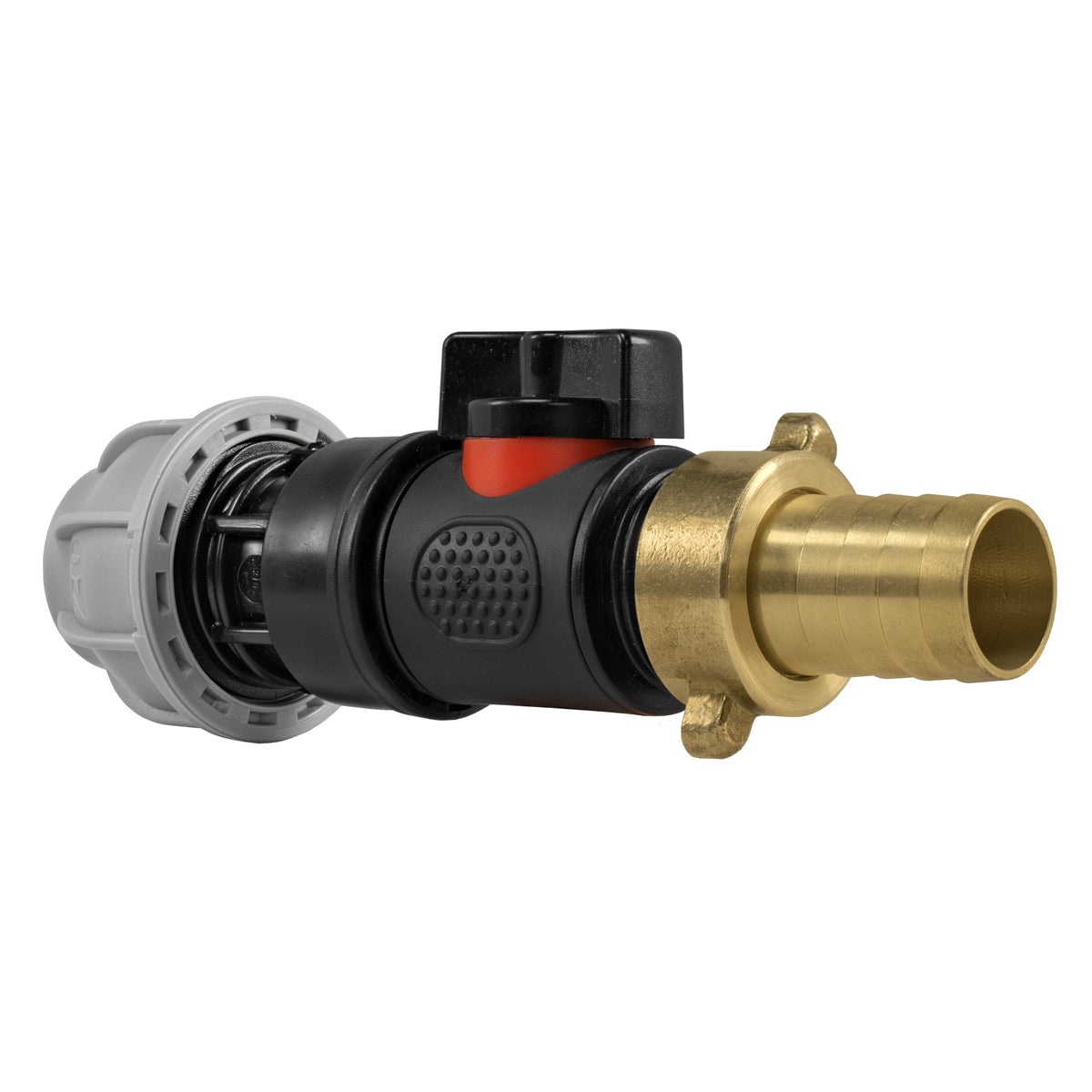 Inline Valve Kit – 20mm MDPE Connector to 19mm Brass Barb