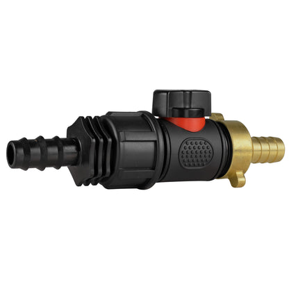 Inline Valve Kit – 16mm Irrigation Barb to 13mm Brass Barb