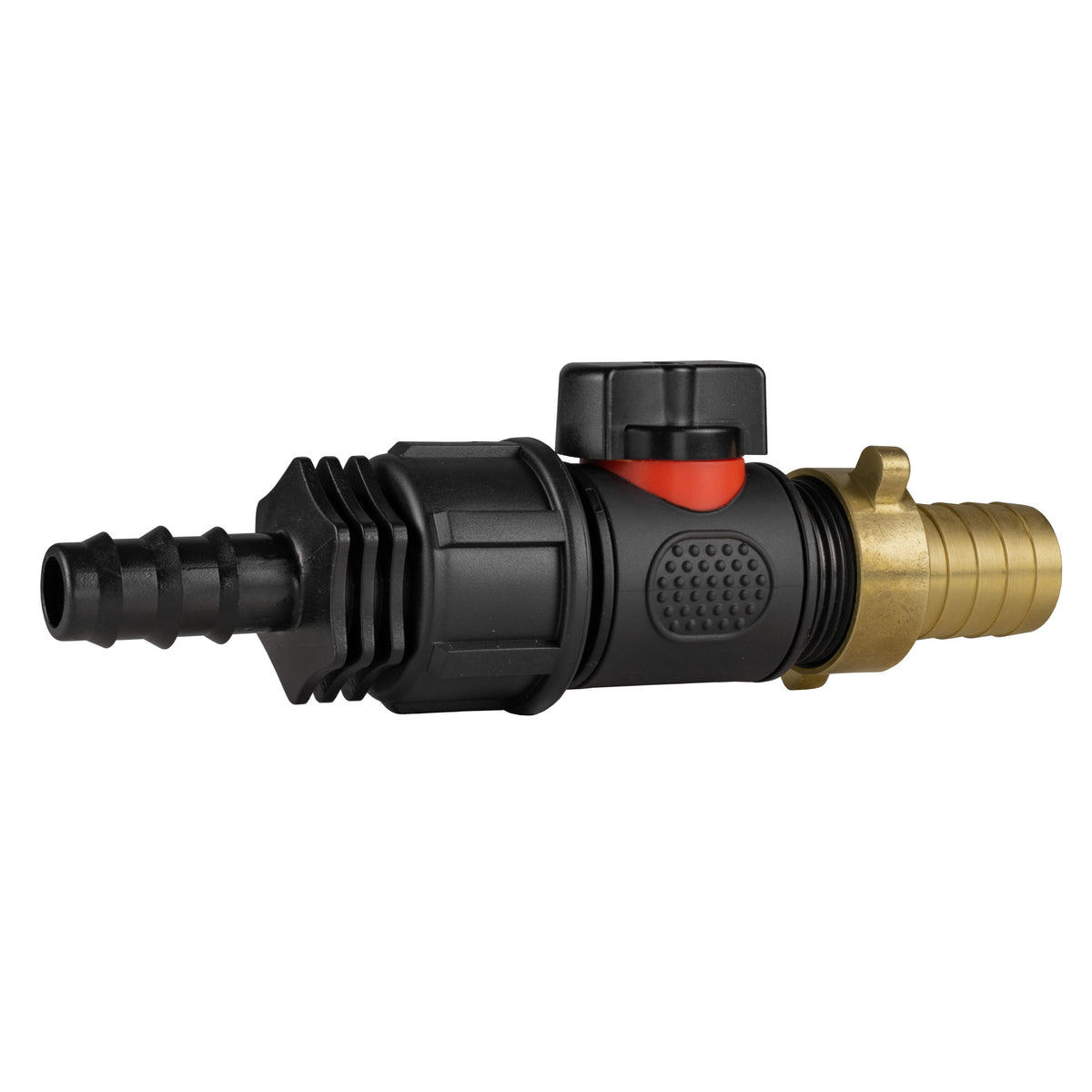 Inline Valve Kit – 16mm Irrigation Barb to 19mm Brass Barb
