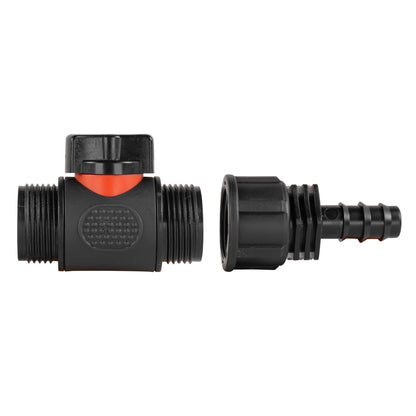 Inline Valve Kit – 16mm Irrigation Barb to ¾″ BSP Male Outlet