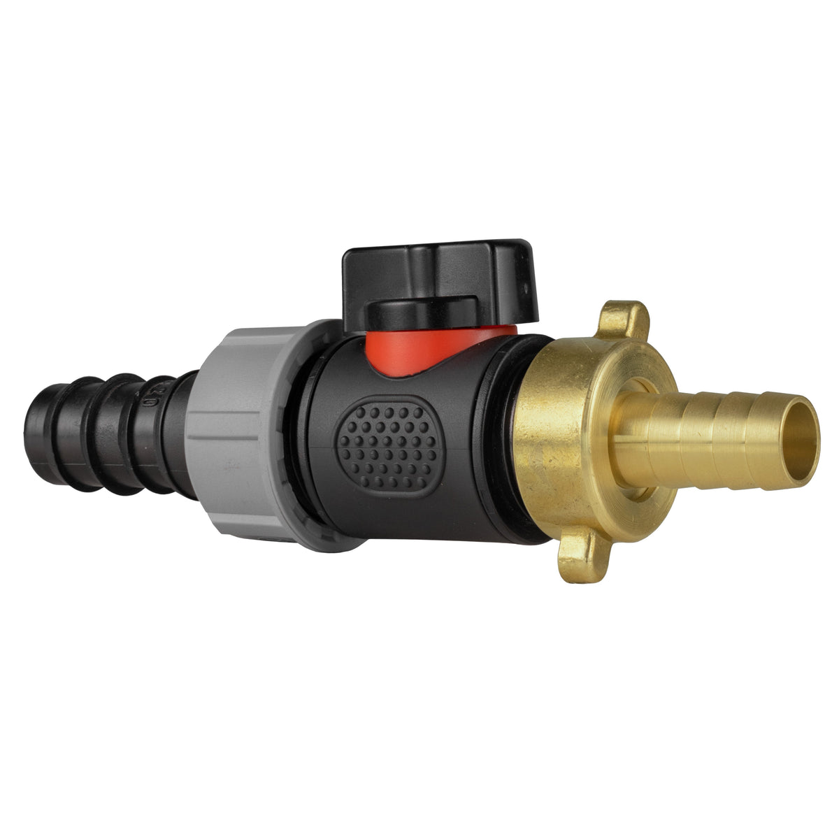 Inline Valve Kit – 20mm Irrigation Barb to 13mm Brass Barb