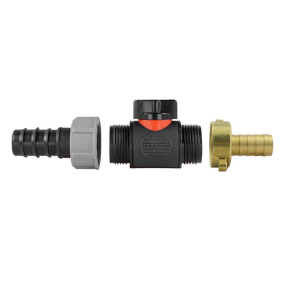Inline Valve Kit – 20mm Irrigation Barb to 13mm Brass Barb