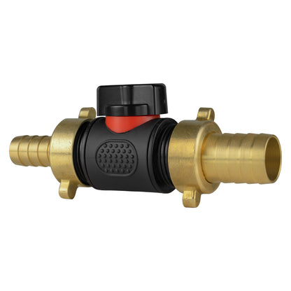 Inline Valve Kit – 13mm Brass Barb to 19mm Brass Barb