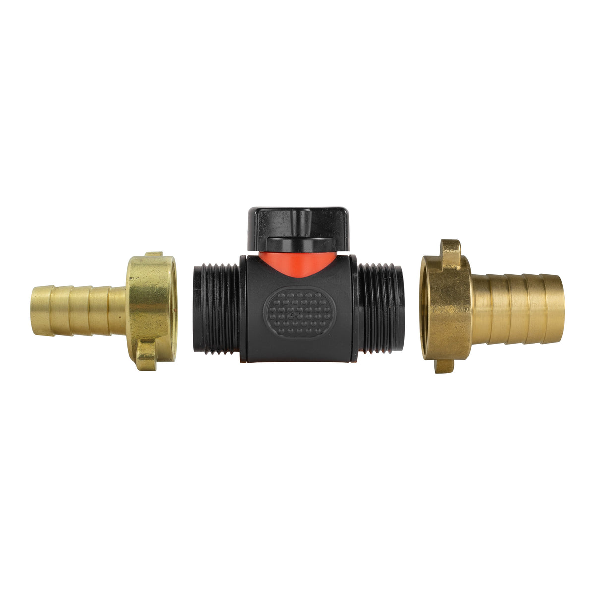 Inline Valve Kit – 13mm Brass Barb to 19mm Brass Barb