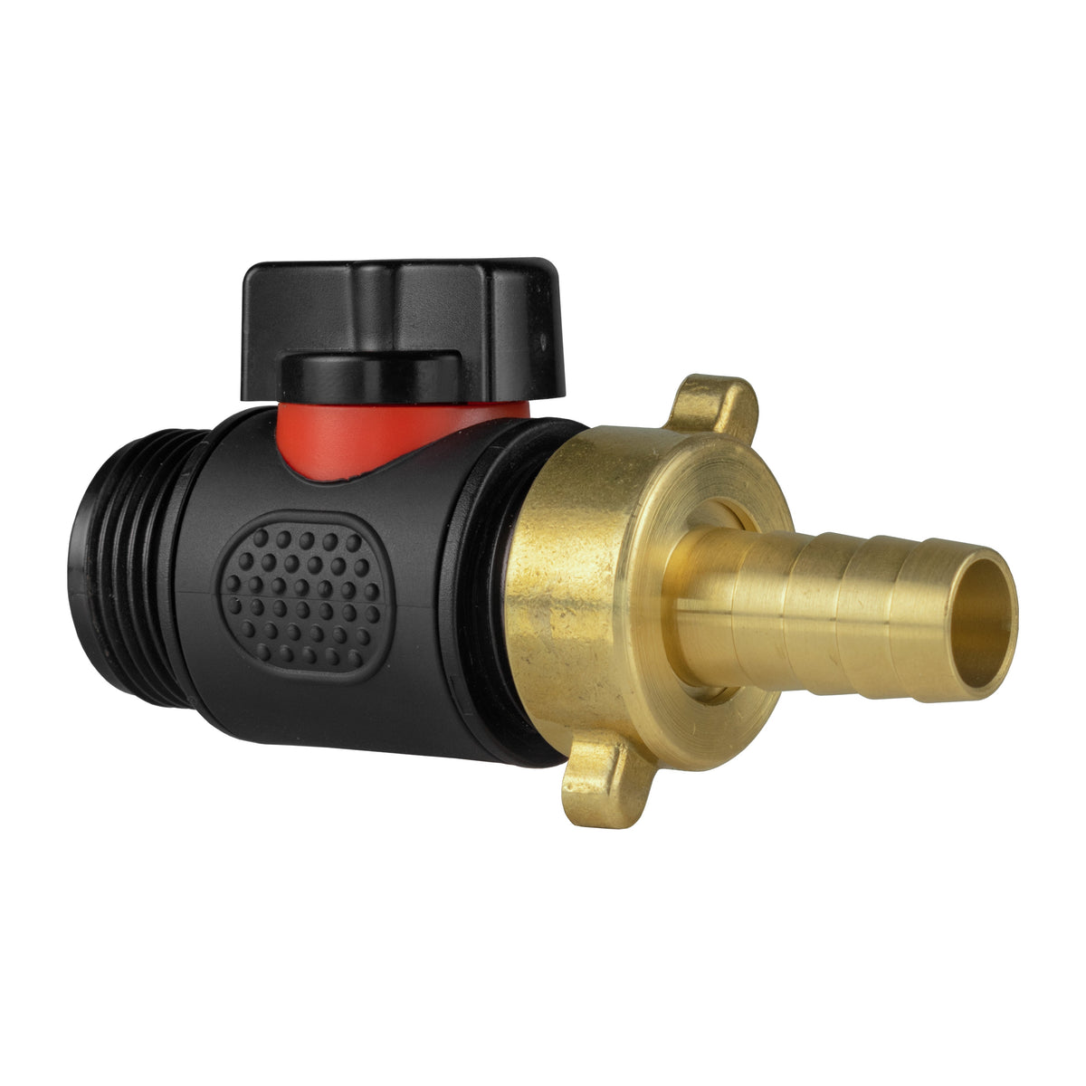 Inline Valve Kit – 13mm Brass Barb to ¾″ BSP Male Outlet