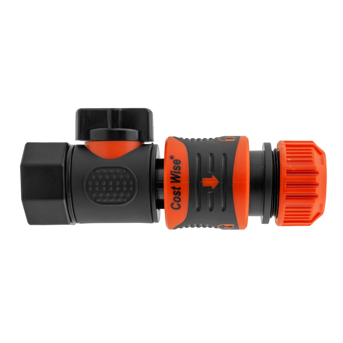 ¾″ BSP Female Valve Kit with Orange Locking ½″ Hose Connector