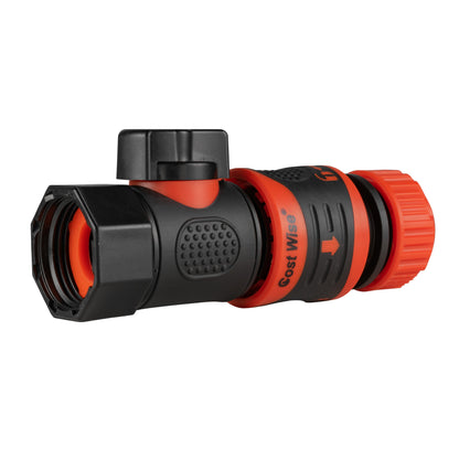 ¾″ BSP Female Valve Kit with Orange Locking ½″ Hose Connector