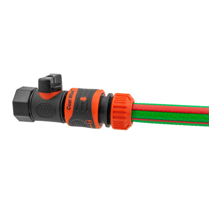 ¾″ BSP Female Valve Kit with Orange Locking ½″ Hose Connector