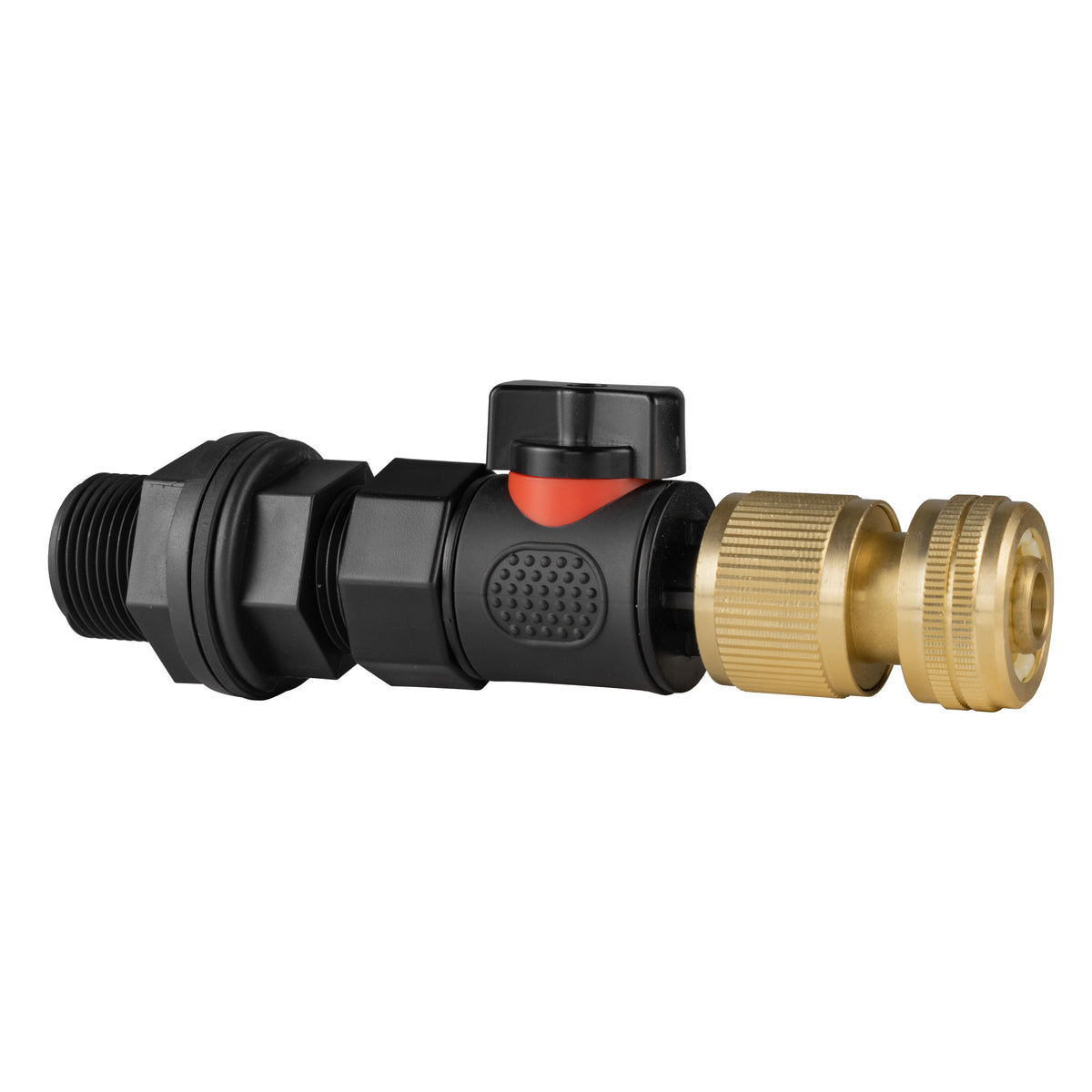 Water Butt Valve Kit with Brass ½″ Hose Connector