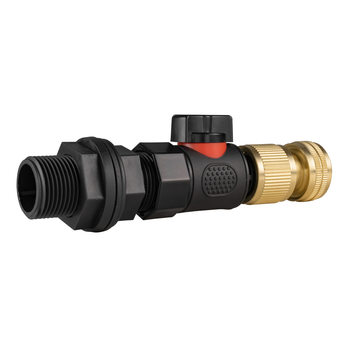 Water Butt Valve Kit with Brass ½″ Hose Connector